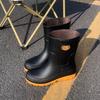 Wholesale Factory Men Anti-slip Waterproof Fashion Rain Shoes Rain Boots