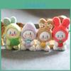 Cute Adorable Plush Bunny Keychain Soft Vegetable Elf Stuffed Toy For Kids
