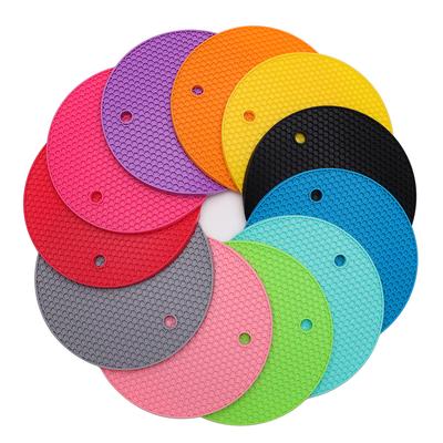 Silicone Pot Holders, Multipurpose Round Pot Holders, Trivets, Jar Openers & Spoon Rests - Extra Thick