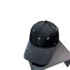 French Paris fashion light luxury rhinestone baseball cap spring and summer new trendy versatile acetic acid black cap