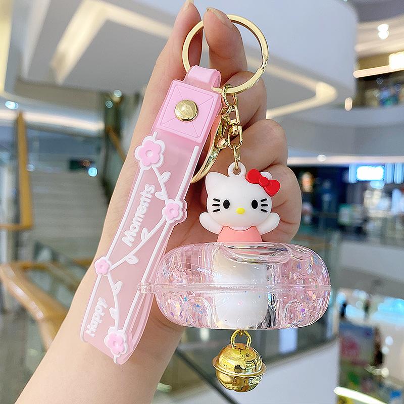

Cartoon Cat Swimming Ring, Bell, Keychain, Schoolbag, Pendant, Trinkets, Drift Bottle, Xingdailu Small Gift.
