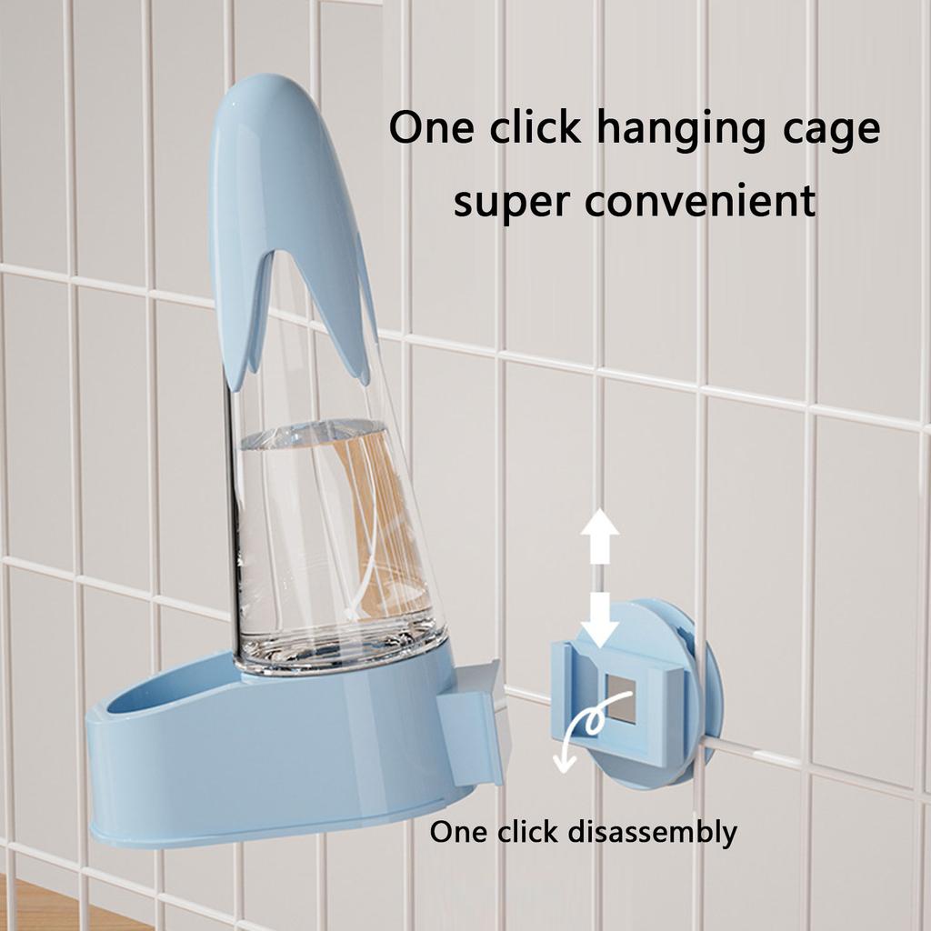 Clear Plastic Bird Water Feeder Automatic Water Bottle for Cockatiel and Lovebird Easy To Clean Maintain for Small Pet