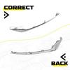 2x Chrome Front Fog Light Lamp Strip Trim For -20 Ford Fusion KS7Z15266AB EA