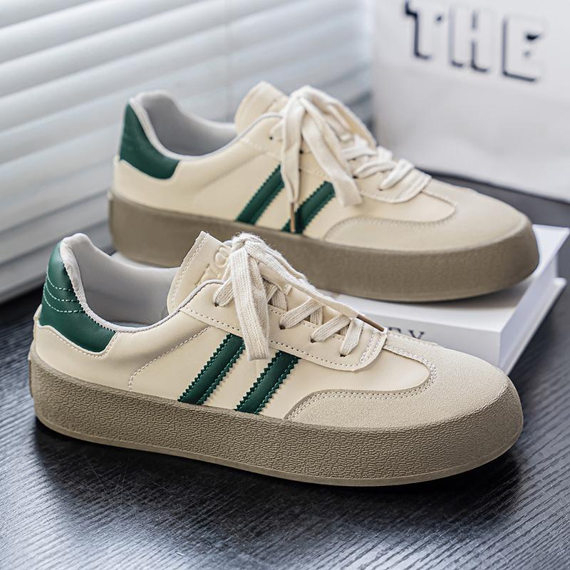 

Трендовая мужская обувь Мужская обувь Instagram Популярные товары Немецкая тренировочная обувь Мужская Суперволокно Кожа Пара Плоская обувь Мужская обувь 43