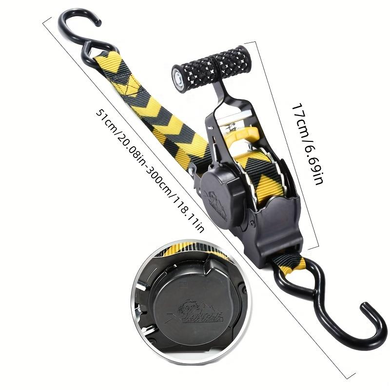Automatic Retractable Rope with ABS Material, No Assembly Required, Free Extension, Ideal for Cargo Strapping, Cargo Rope, Industrial Strapping