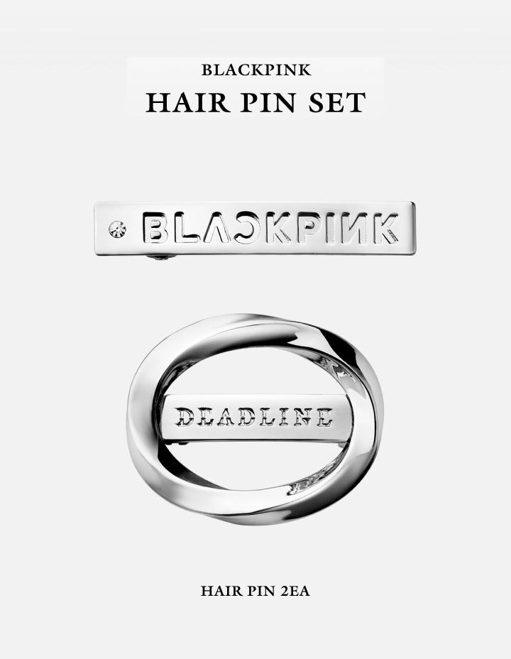 Official BLACKPINK [DEADLINE] HAIR PIN SET - Premium Metal Accessory (2-Piece Set)