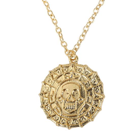 

Креативный круглый кулон в виде пирата Карибского моря, ювелирное изделие, подарок, ожерелье для мужчин, уличный череп