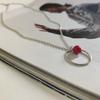 Silver Necklace with Coral, Product Weight 2.85 G (2145622)