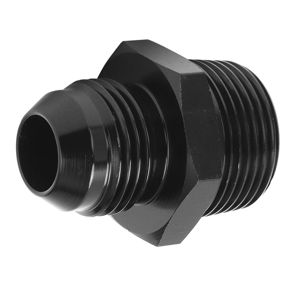 Fuel Pipe Straight Adapter 10 AN To 3 4 NPT Hose Fitting 6061‑T6 Aluminum Black Anodized