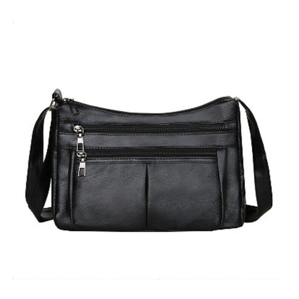 

Casual Faux Leathe Womens Shoulder Bags Water Resistant 4 Color Messenger Bag Handbag Womens чёрный
