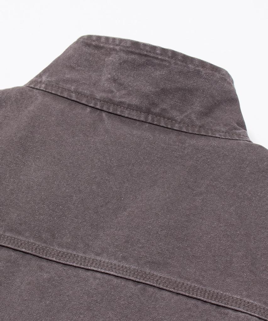 Gamma Gallery 13.5Oz Vintage Washed Padded Vest Jacket [Quilted Lining] - Charcoal