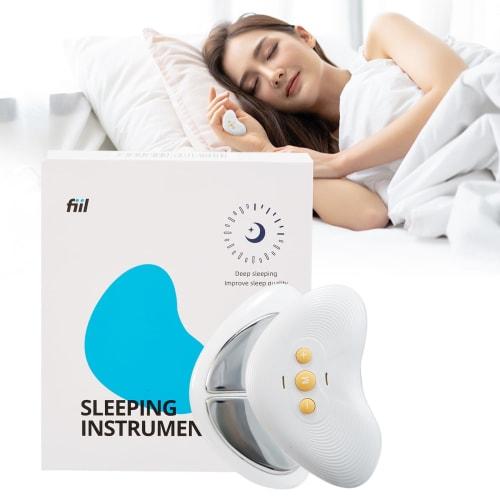 

FIIL Sleep Aid, Sleep Massager, Faster Sleep, Stress Relief, 10 Levels of Intensity Adjustment, Deep Sleep, Low Frequency, Snoring Reduction, Decompre