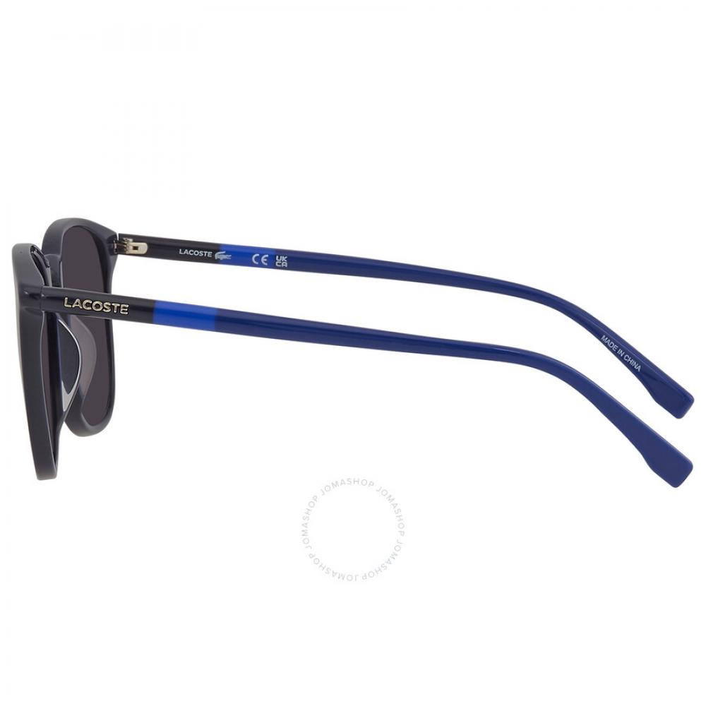 Lacoste Ochelari de soare pătrați unisex gri închis L813s 424 54