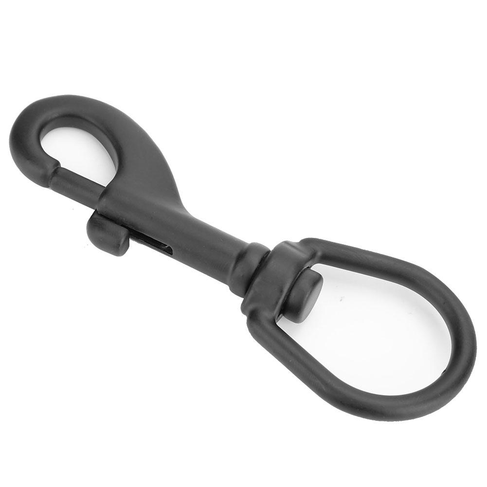 316 Aço Inoxidável Gancho de Cabeça Única Giratório Olho Snap Acessório de Mergulho (100MM, Preto)