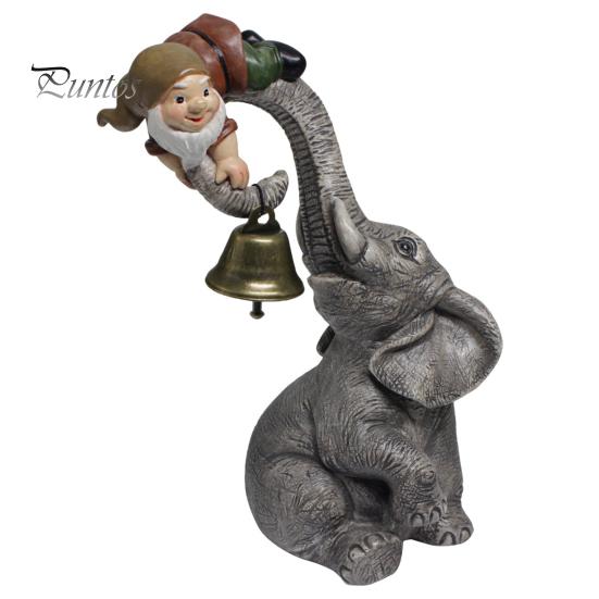 

Статуя с орнаментом в саду слона, колокольчик из смолы, держащий статую гнома, сказочные мини-расписные украшения для патио, двора, лужайки, крыльца, домашней вечеринки на открытом воздухе Elephant