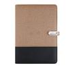 Custom Led Light Logo A5 Size Notepad 8000mah Wireless Charger Power Bank Combination Synthetic Leather Diary Notebook With Usb