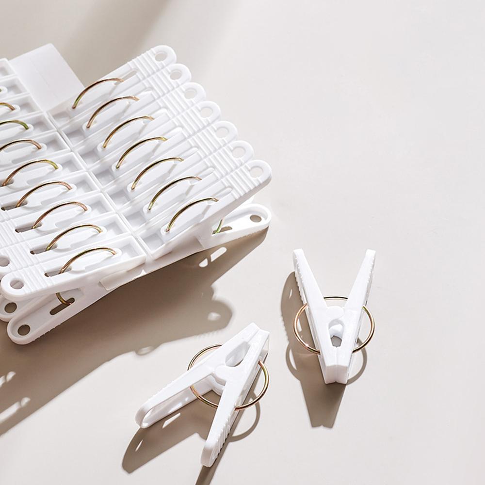 30PCS Plastic Windproof Clothespin Clothing Drying Sock Plastic Fixed Pants Clip Drying Storage