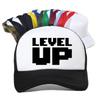 Level Up Printed Baseball Cap Men Women Basic Streetwear Summer Breathable Trucker Sun Snapback Hat