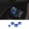 For Toyota 86 Subaru BRZ 17-20 Blue Aluminum Central Console Ac Knob Cover Trim
