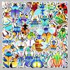 51-Piece Waterproof Insect Cartoon Stickers: Original, Non-Infringing Animal Designs for Decorating Journals