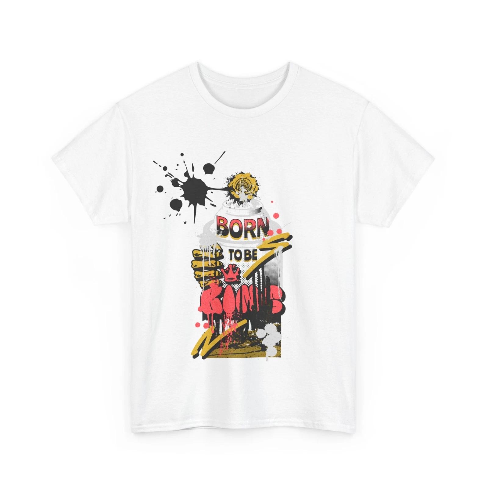 STREET WEAR ART GRAFFITI SPRAY KING TEE Tshirt GIFT MEN BOYS DAD CITY COOL SHIRT 2XL