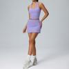 Cross-Border Tennis Skirt Set For Women, Outdoor Training, Badminton Sportswear Set, Running Fitness Wear, Two-Piece Set