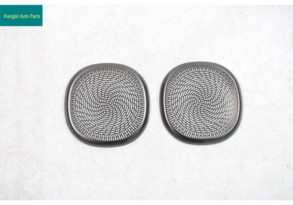 Stainless Steel Black Titanium Triangle Speaker Covers for BAIC ARCFOX Alpha T1 Interior Modification