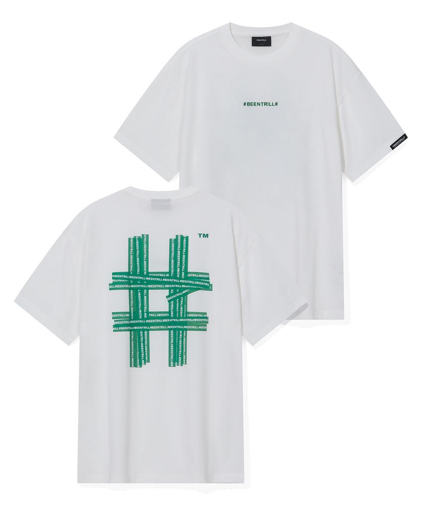 BEENTRILL Illusion Hashtag T-Shirt (Green)