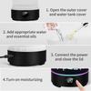 USB Desktop Aroma Diffuser with Flame Effect, Large Mist Humidifier, RGB Ambient Light - Ideal for Hotels & Commercial Spaces