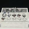 Light Luxury Pink Bow Open Ring Series Cold Wind Advanced Index Finger Ring Niche Design Ring