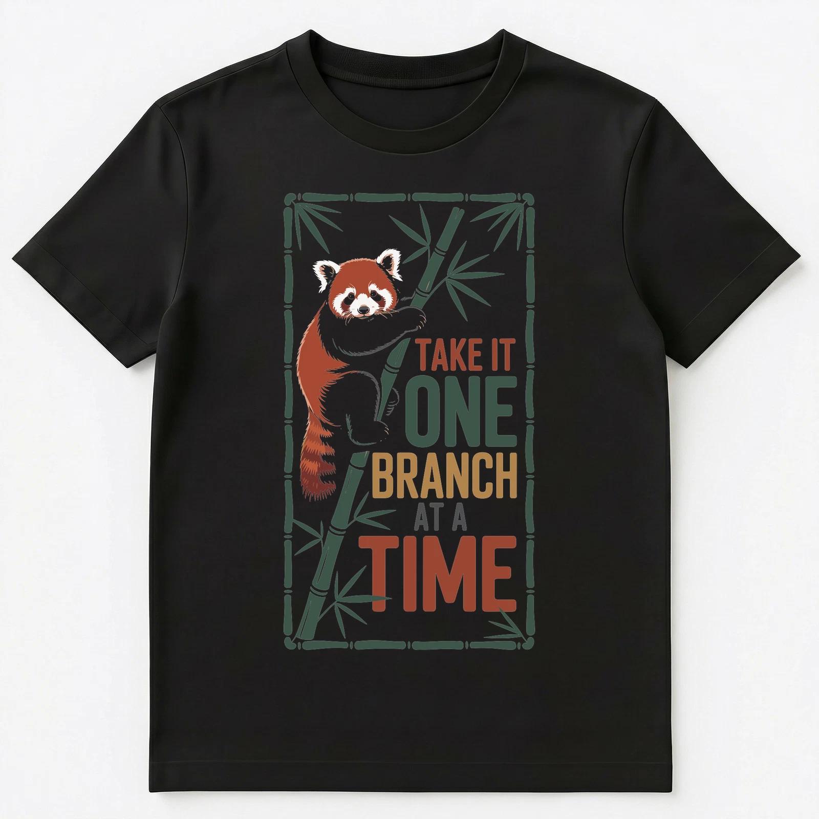 Adorable Red Panda Motivation Quote Graphic Unisex T-Shirt S