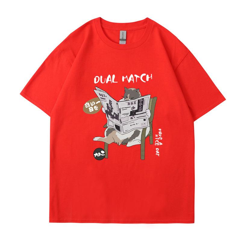 Japanisches Harajuku T-Shirt Frauen Streetwear Lustiges Anime Cartoon T-Shirt 2024 Männer Baumwolle T-Shirt Tops Tees Hip Hop