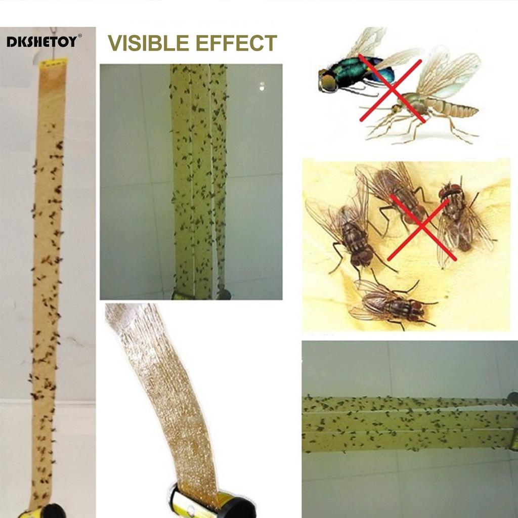 Wholesales Strong Fruit Fly Traps Bugs Strong Glue Fly Traps Paper Ribbon Sticky Board pest control insect killer for kill pest