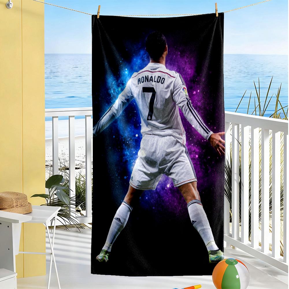 Ronaldo's Cosmic Journey Beach Towel Soft Durable Quick-Dry Comfortable Lightweight