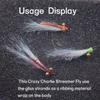 Fish Scale Tying Flash Tinsel Simulates Gliss Glow Strands Corrugated Flash Strands  Jig Hook