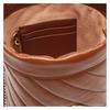 Gucci GG Marmont distressed drawstring chain shoulder strap calfskin bucket bag crossbody shoulder bag women's dark brown