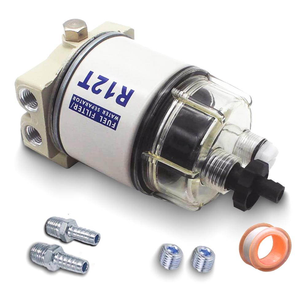 

Комплект топливного фильтра-водоотделителя R12T - Морской накручиваемый фильтр R12T заменяет S3240 120AT NPT ZG1/4-19 Подходит для 3/8 дюйма NPT Ou