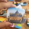 Rome City Vatican Travel Souvenirs Refrigerator Magnet Sticker Label Magnetic Tiles Hand-painted Resin Gifts Home Supplies