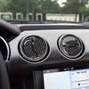 Carbon Fiber Interior Center Air Vent Cover Trim For Ford Mustang 2015~2018 2019