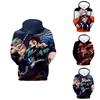 Vibrant Demon Slayer Kimetsu No Yaiba 3d Printed Hoodie Sweatshirt For Casual Wear