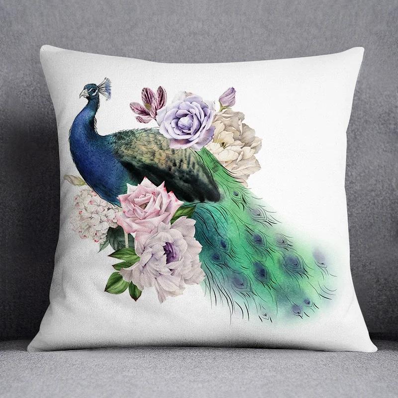 Fashion Classic Square Decorative Pillowcase Rose Pattern Living Room Sofa Cushion Pillow Home Decor
