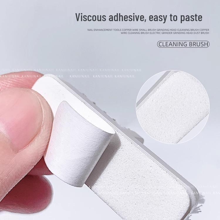 Nail Art Dual-Use Cleaning & Polish Remover Brush: Copper Wire & Electric Grinder Bit