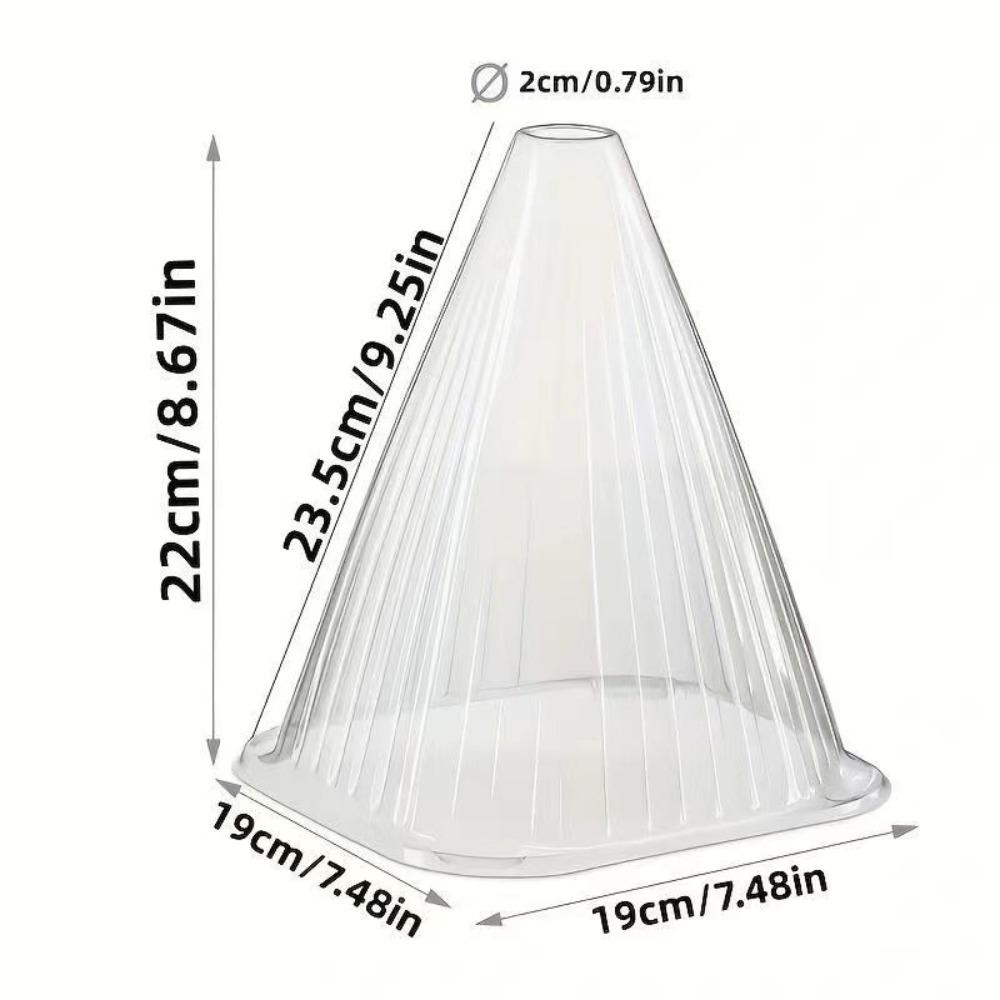 10pcs Thickened 22cm Seedling Protection Cover, Breathable Transparent Plant Protection Cover, Waterproof Horticultural Plant Seedling Protection 10pcs