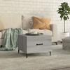 VidaXL Table basse avec pieds en métal Sonoma gris 50x50x40 cm 817539