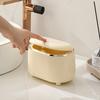 Mini Trash Can With Lid Small Trash Can Desk Trash Can Countertop Tiny Desktop Waste Garbage Bin Commercial Office Wastebasket