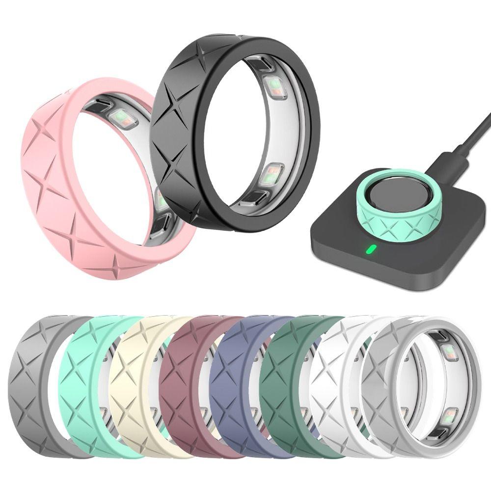 Elastic Smart Ring Protective Case Silicone Ring Protector for Oura Ring 5 Smart Ring Accessories