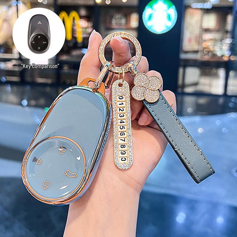 Nezha V & U Pro Key Cover - Car Key Bag Shell for Men & Women with Aya Buckle