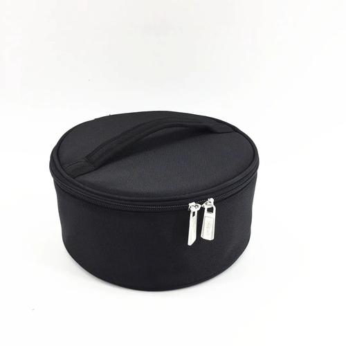Round Makeup Bag for Bridal Touch Up Jewelry Crown Storage Shockproof Anti-drop Cosmetic Organizer