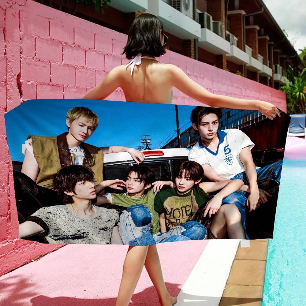 Kpop CORTIS Microfiber Printed Beach Towel Mountain Climbing Yoga Beach Swimming Running Absorbent Soft Towel