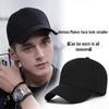 Unisex Fashionable Solid Color Baseball Cap with Widened Face Slimming Curved Brim for Outdoor Casual Wear